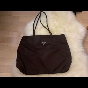 Prada nylon tessuto city tote or shoulder bag